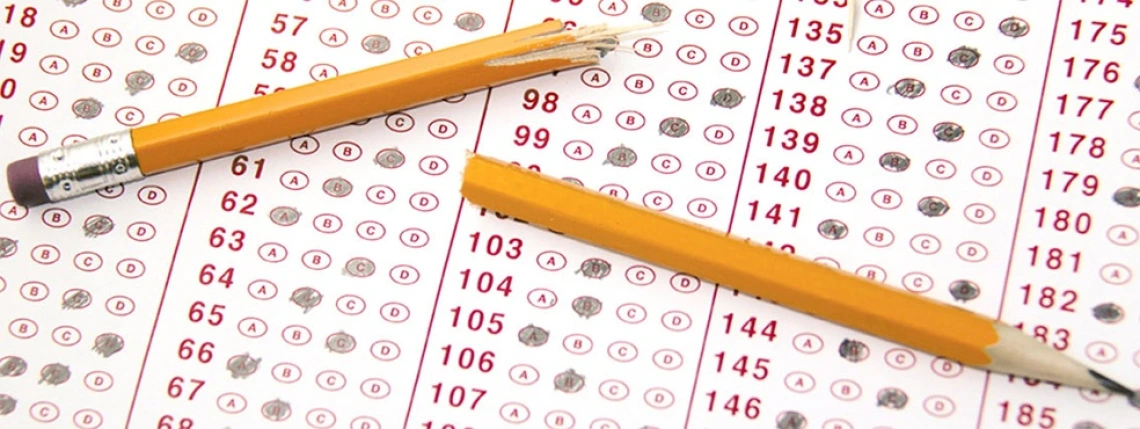 image of scantron and pencils