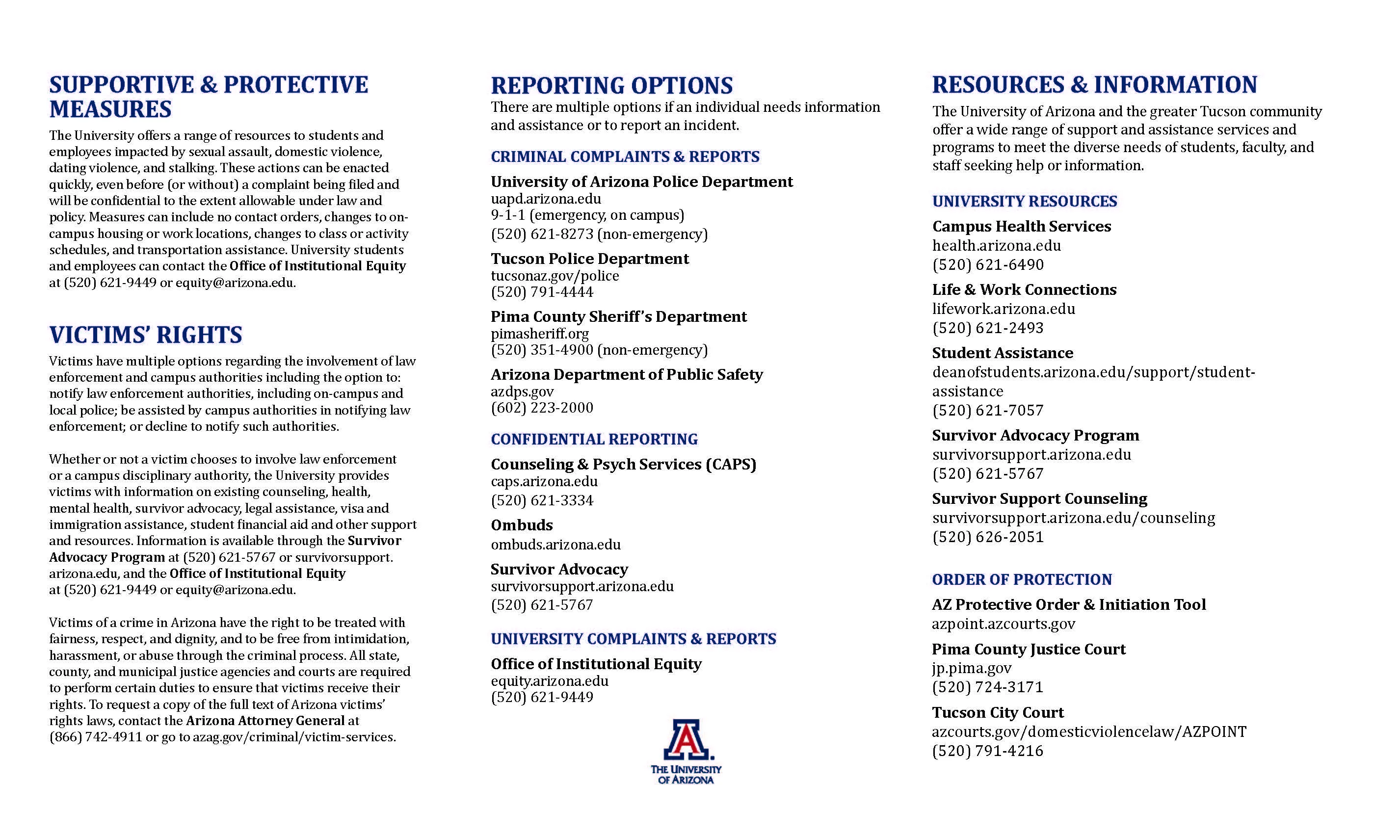victim's rights brochure page 2